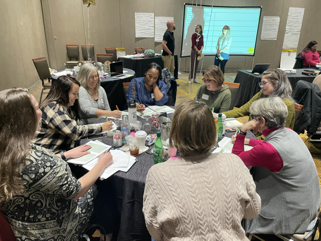 group of people in meeting